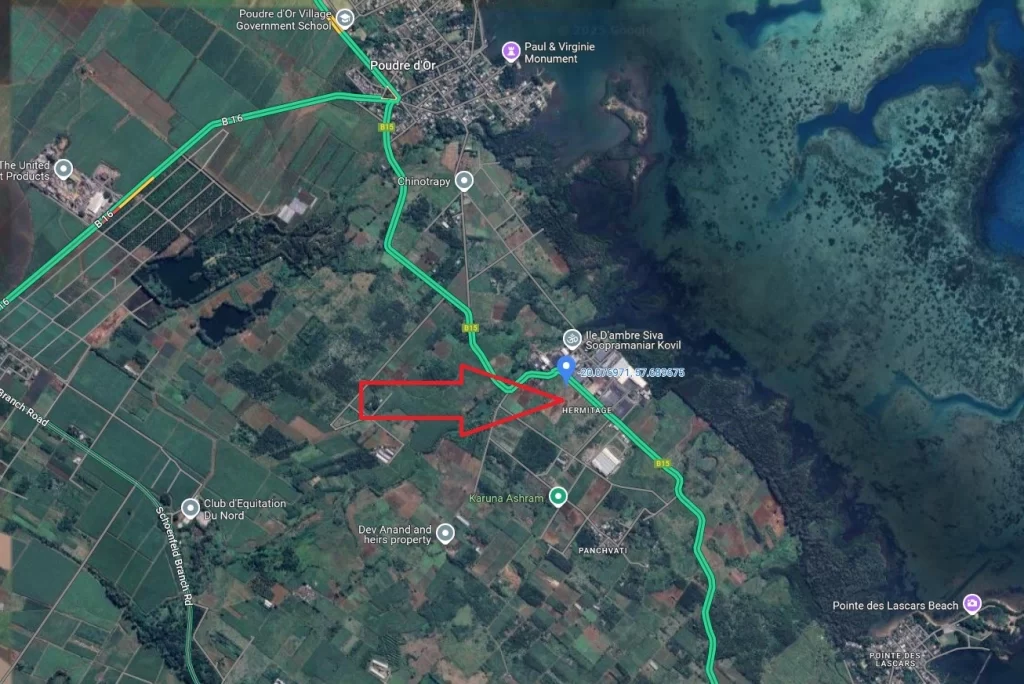 4 Arpents Agricultural/Industrial Land for Sale – Île D’Ambre, Rivière du Rempart