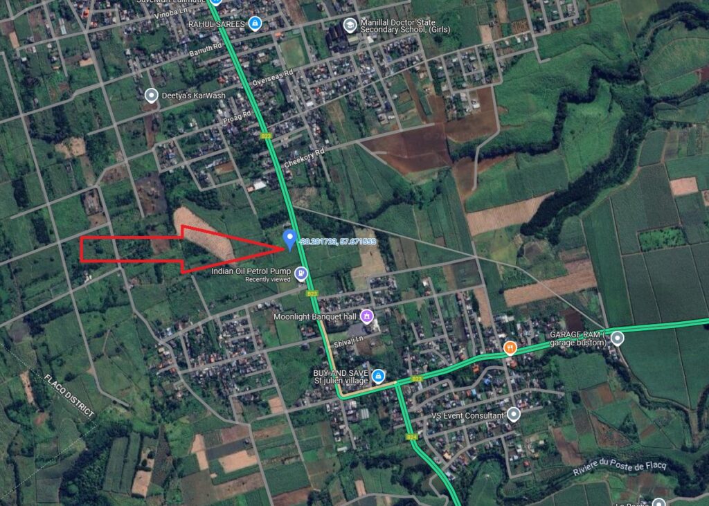 50 Perches Residential Land for Sale – Grand Gaube, Calodyne