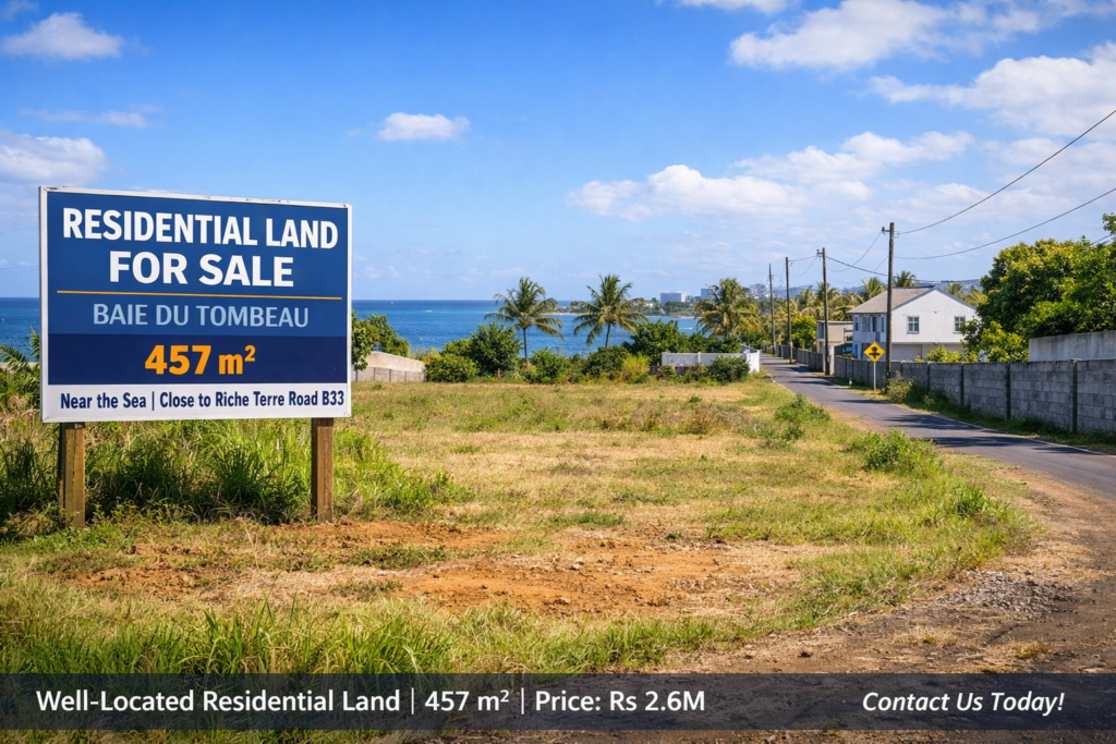 Residential Land for Sale – Baie du Tombeau | 10.8 perches 